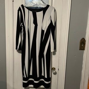 Black and white dress